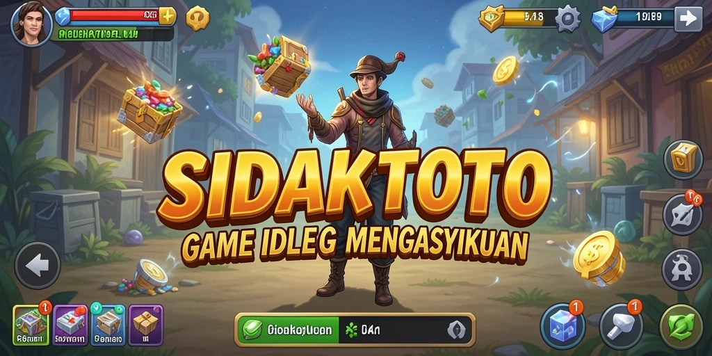 Tampilan gameplay menarik dari SIDAKTOTO dengan karakter unik.